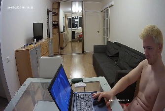 Cyril jerking off in the livingroom 8 Oct 2022 cam 3