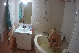 Adelina in bathtub singing, and bodycare