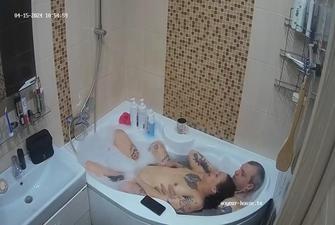 Exclusive, Julia and guest guy relaxing bath,Apr 15,2024