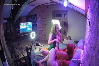 Exclusive, Living room apartment Sophia, Elon, Claudia 3some cam4 2024-05-10 other