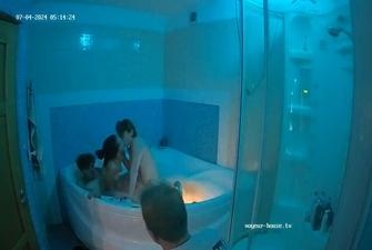 Naomi Kaydance Guest guy - Hot FFM threesome in the bathroom 2024-07-04