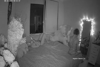 Sylva Carlson guest party continue in Guest bedroom 2024-08-25 cam 2