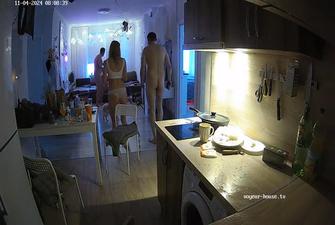 Sylva and guests have fun in kitchen,Nov 4,2024