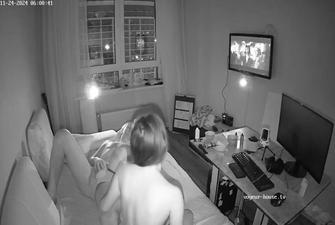 Ballerina and Raslan, early morning sex livingroom 2024-11-24