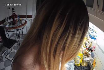 Ally Cooking Topless 2024-11-24