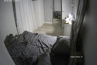Sylva & Carlson with guest threesome in Bedroom 2024-08-28 cam 3