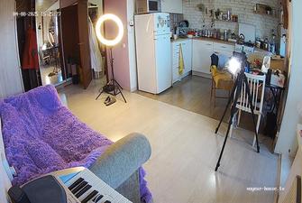 Rachel sucking, jerking, tittfucking photographer to cum livingroom 2025-04-08