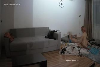 Verena jerking and fucking Ghost livingroom 2025-05-01 cam 4